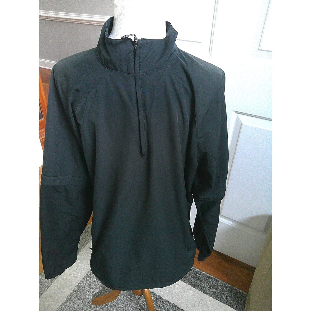 Nike Golf Lightweight Black Pullover Windbreaker Zipoff Sleeves Women's XL 16